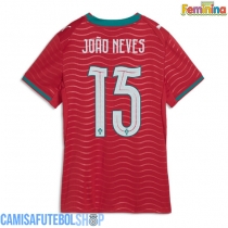 Camisa de time de futebol Portugal Joao Neves #15 Replicas 1º Equipamento Feminina Mundo 2026 Manga Curta